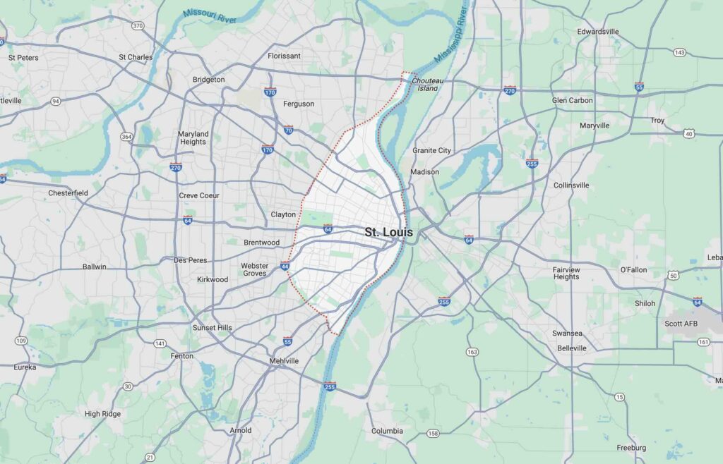 St. Louis, MO Map
